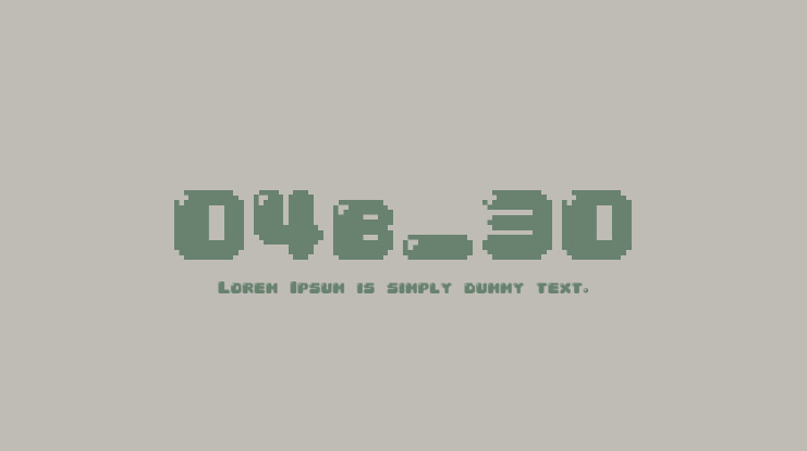 04b_30 Font