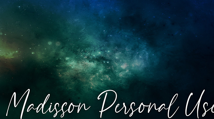 Madisson Personal Use Font