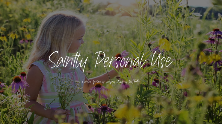 Saintly Personal Use Font