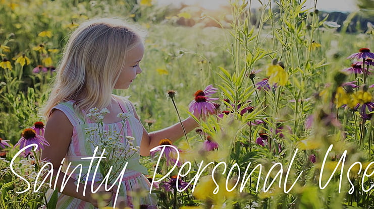 Saintly Personal Use Font