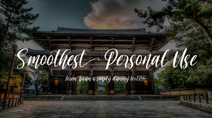 Smoothest Personal Use Font