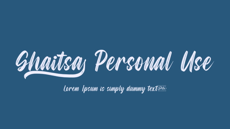 Ghaitsa Personal Use Font