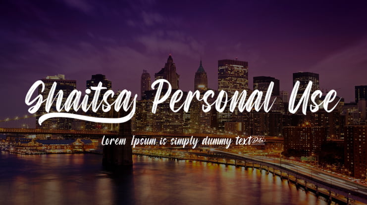 Ghaitsa Personal Use Font