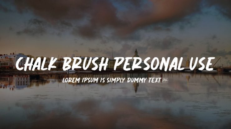 Chalk Brush Personal Use Font