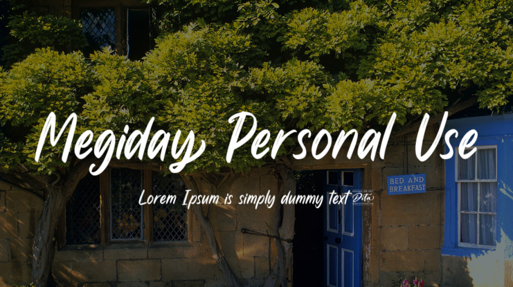 Megiday Personal Use Font