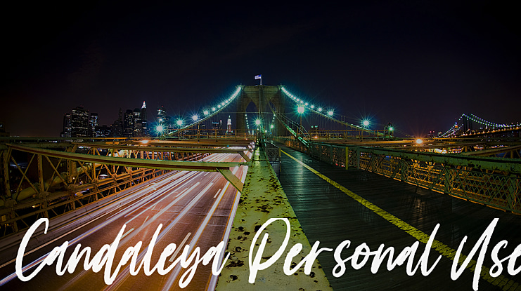 Candaleya Personal Use Font