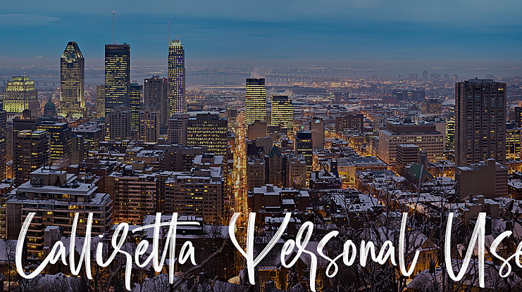 Calliretta Personal Use Font