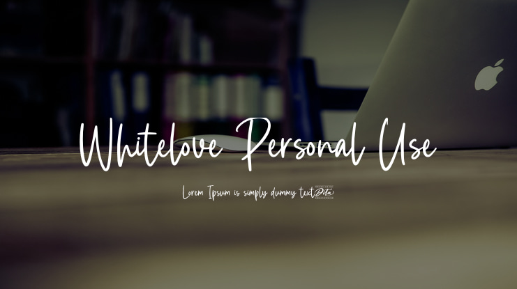 Whitelove Personal Use Font