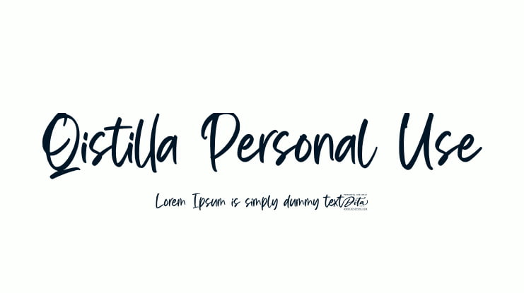 Qistilla Personal Use Font