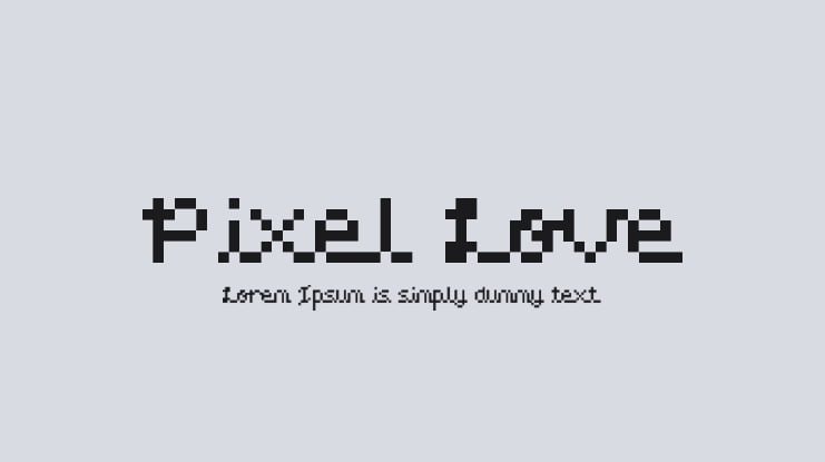 Pixel Love Font