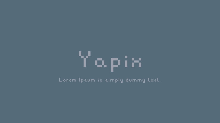 Yapix Font Family