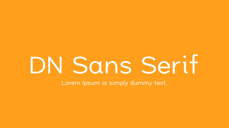 DN Sans Serif Font