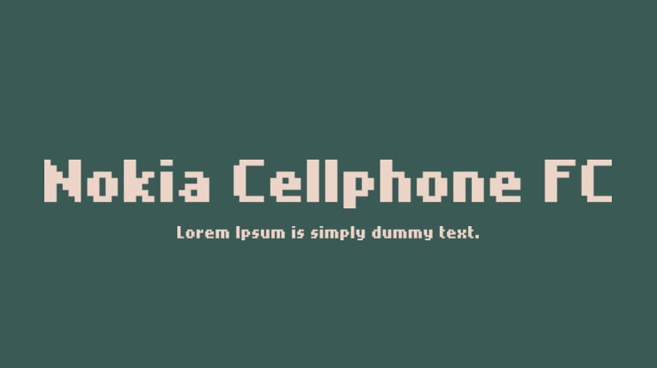 Nokia Cellphone FC Font