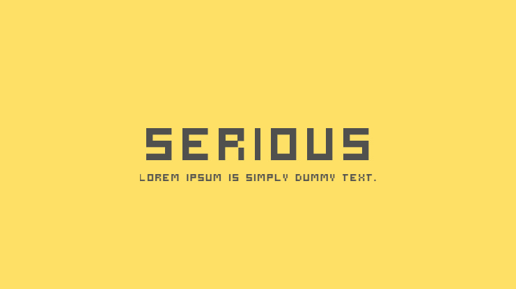 Serious Font Family