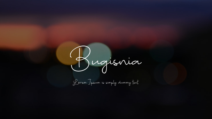 Bugisnia Font