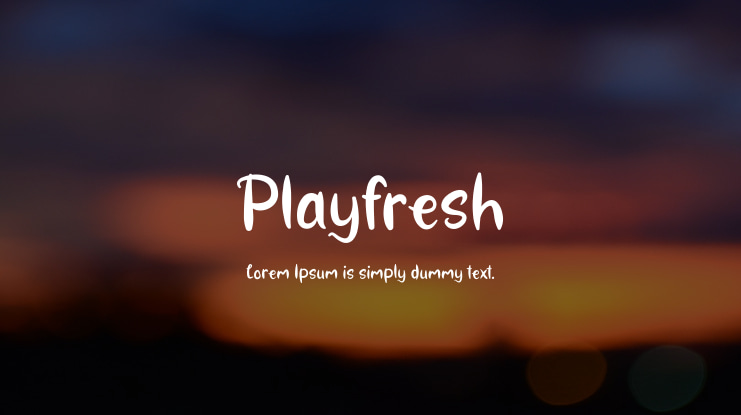 Playfresh Font
