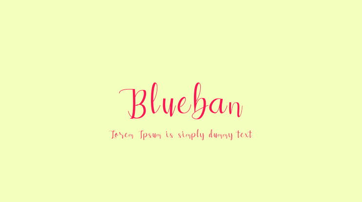 Blueban Font