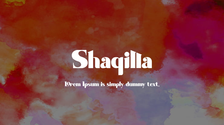 Shaqilla Font