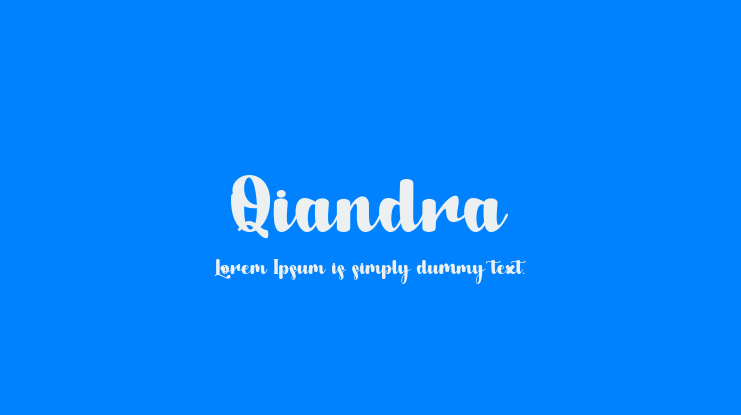 Qiandra Font Family