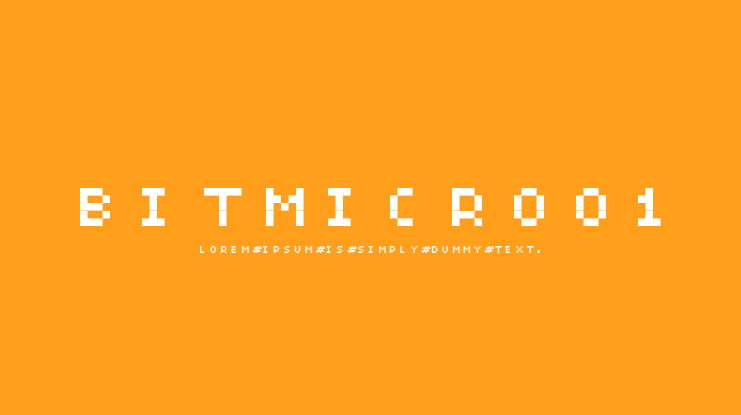 BitMicro01 Font