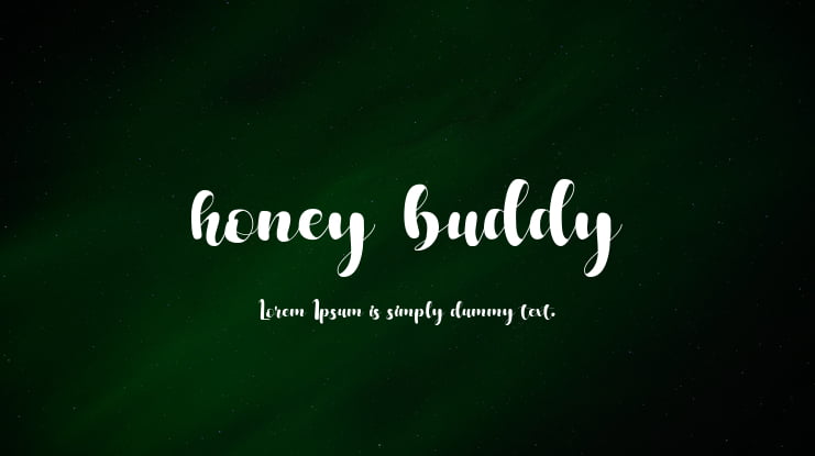 honey_buddy Font