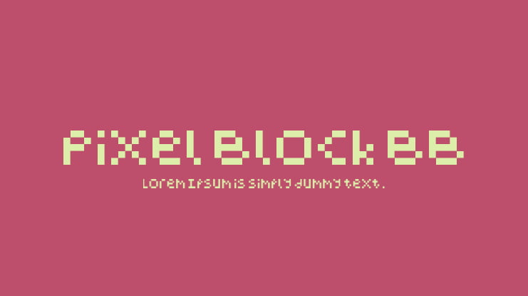 Pixel Block BB Font