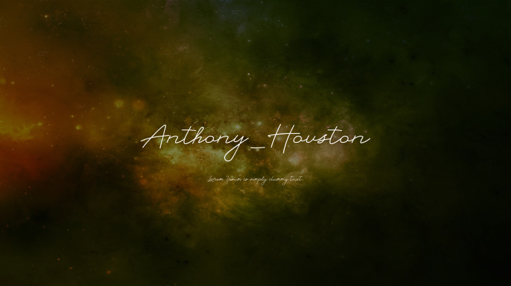 Anthony_Houston Font