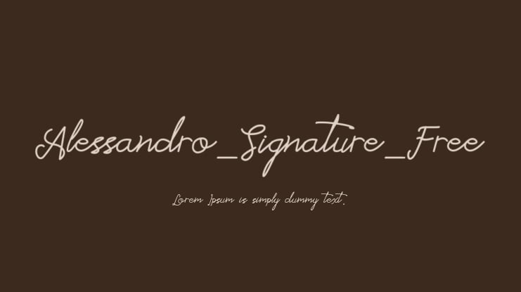 Alessandro_Signature_Free Font Family