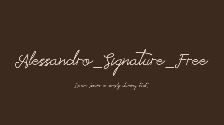 Alessandro_Signature_Free Font Family