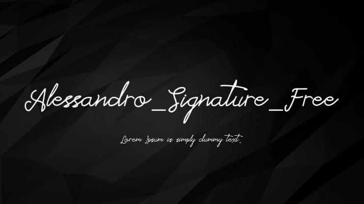 Alessandro_Signature_Free Font Family