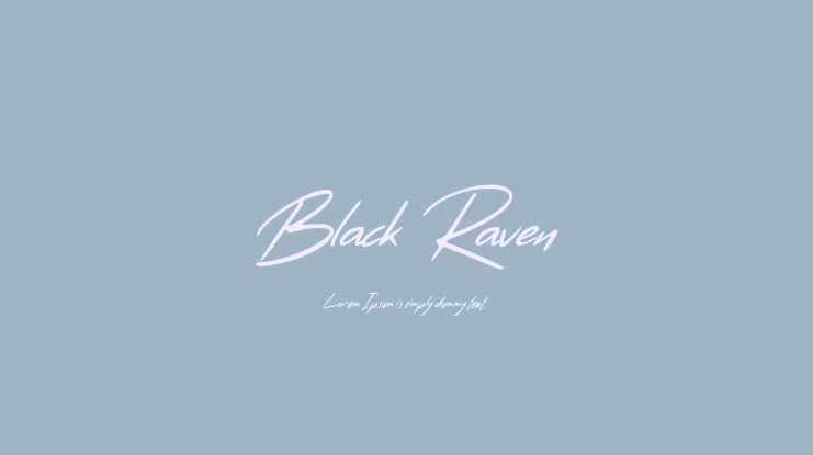 Black Raven Font