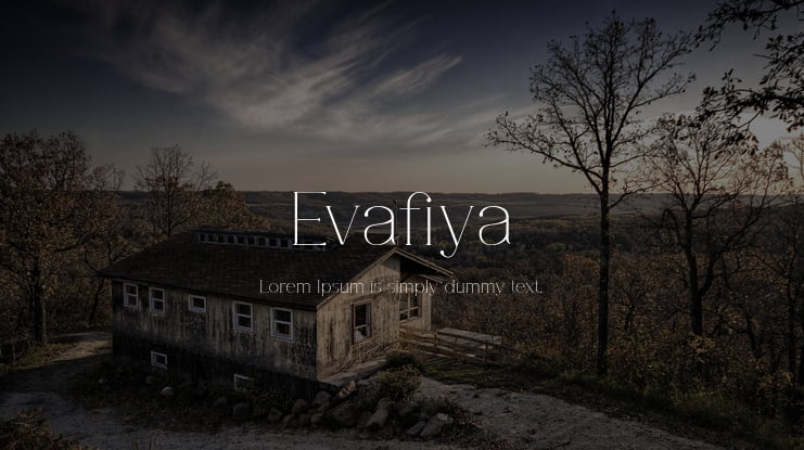 Evafiya Font