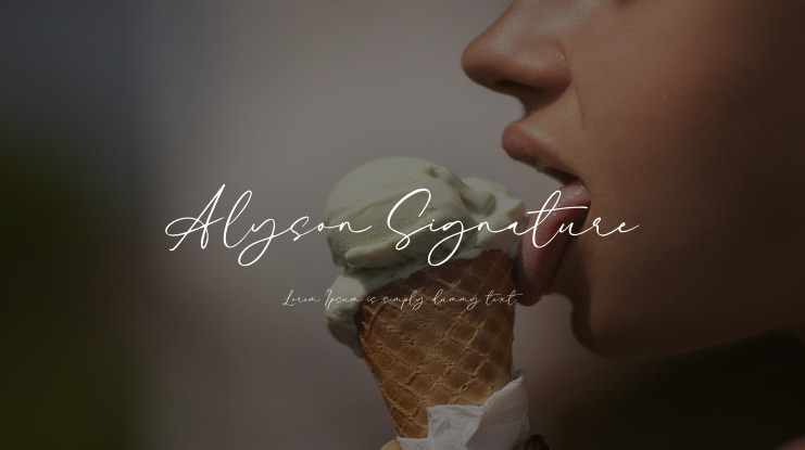 Alyson Signature Font