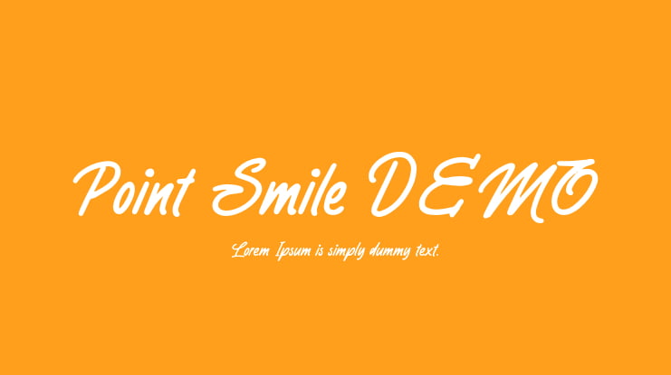 Point Smile DEMO Font
