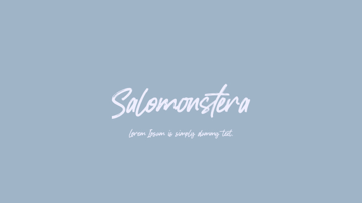 Salomonstera Font