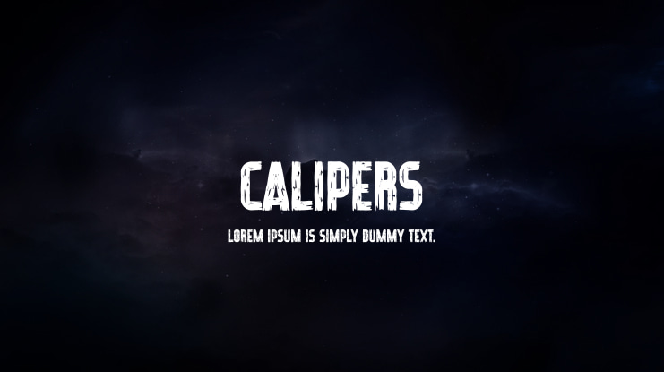 Calipers Font