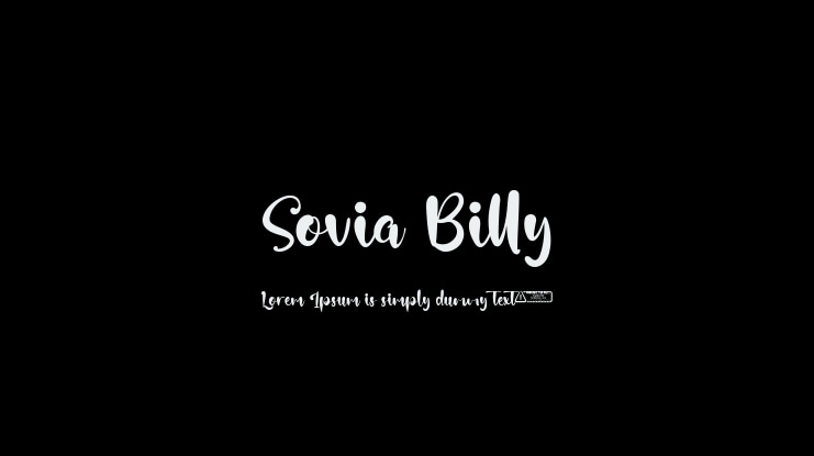 Sovia Billy Font