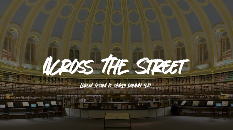 Across The Street Font
