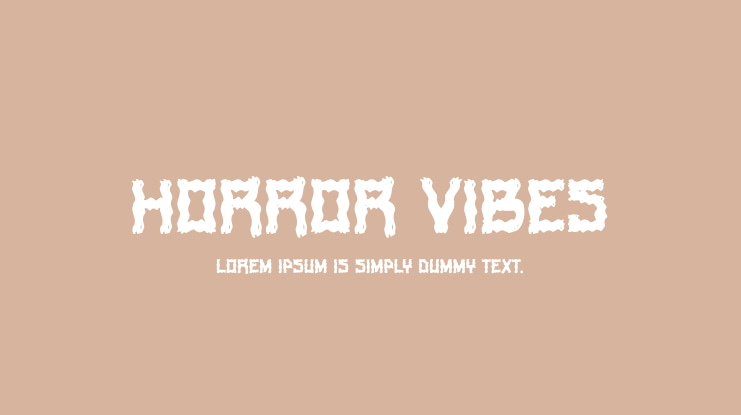 Horror Vibes Font