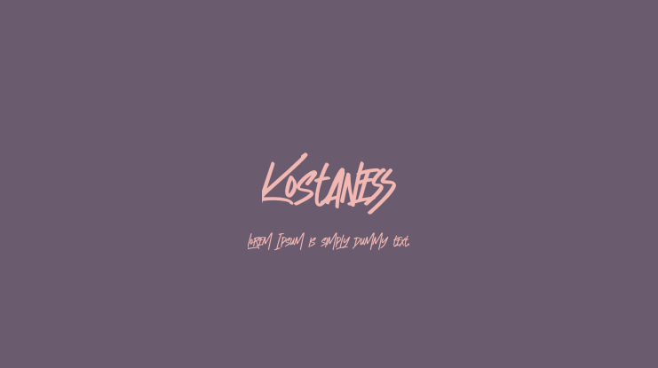 Kostaness Font