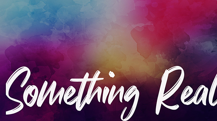 Something Real Font