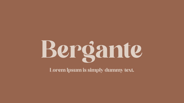 Bergante Font