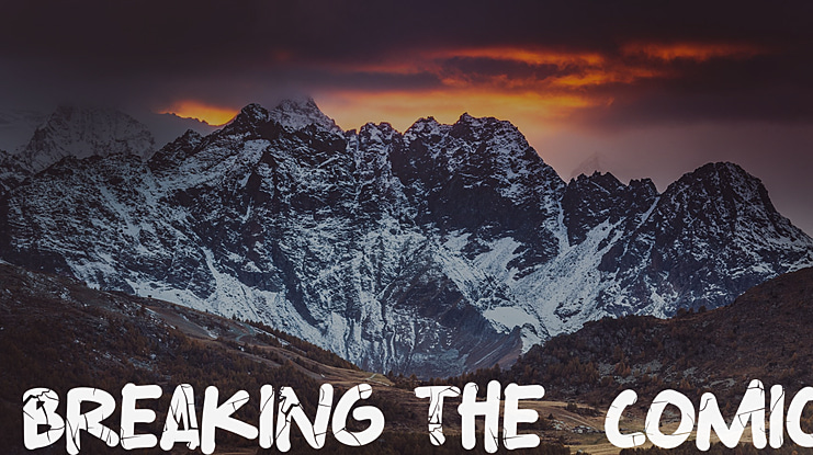 Breaking The  Comic Font