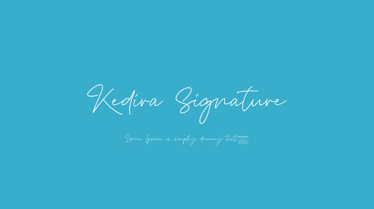 Kedira Signature Font