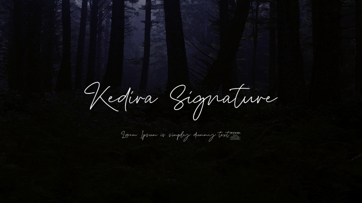 Kedira Signature Font