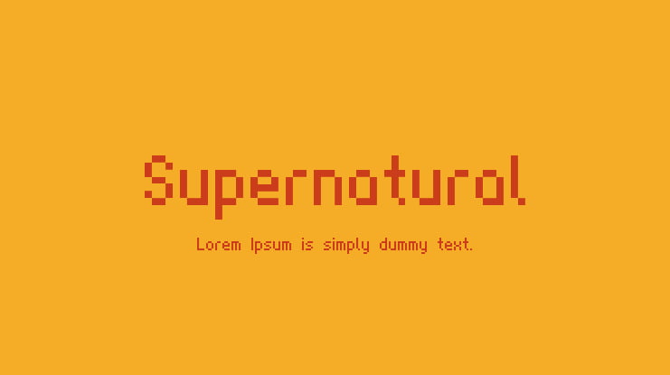 Supernatural Font Family