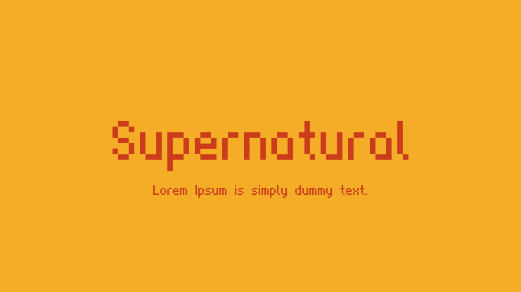 Supernatural Font Family
