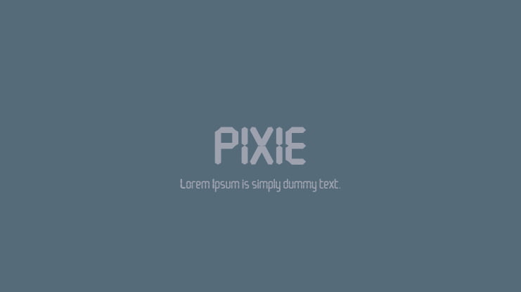 PIXIE Font