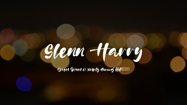 Glenn Harry Font