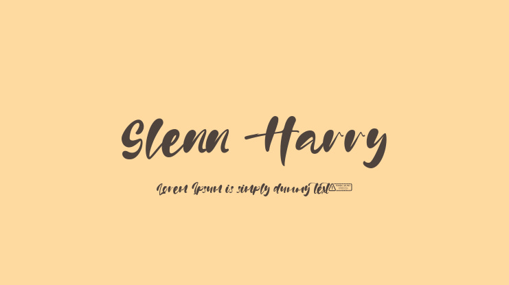 Glenn Harry Font